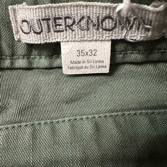 Outerknown Green “The Field Pants” Organic Cotton - NWT - Size 35x32 - Picture 9 of 14